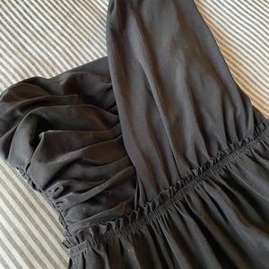 One shoulder black BR dress